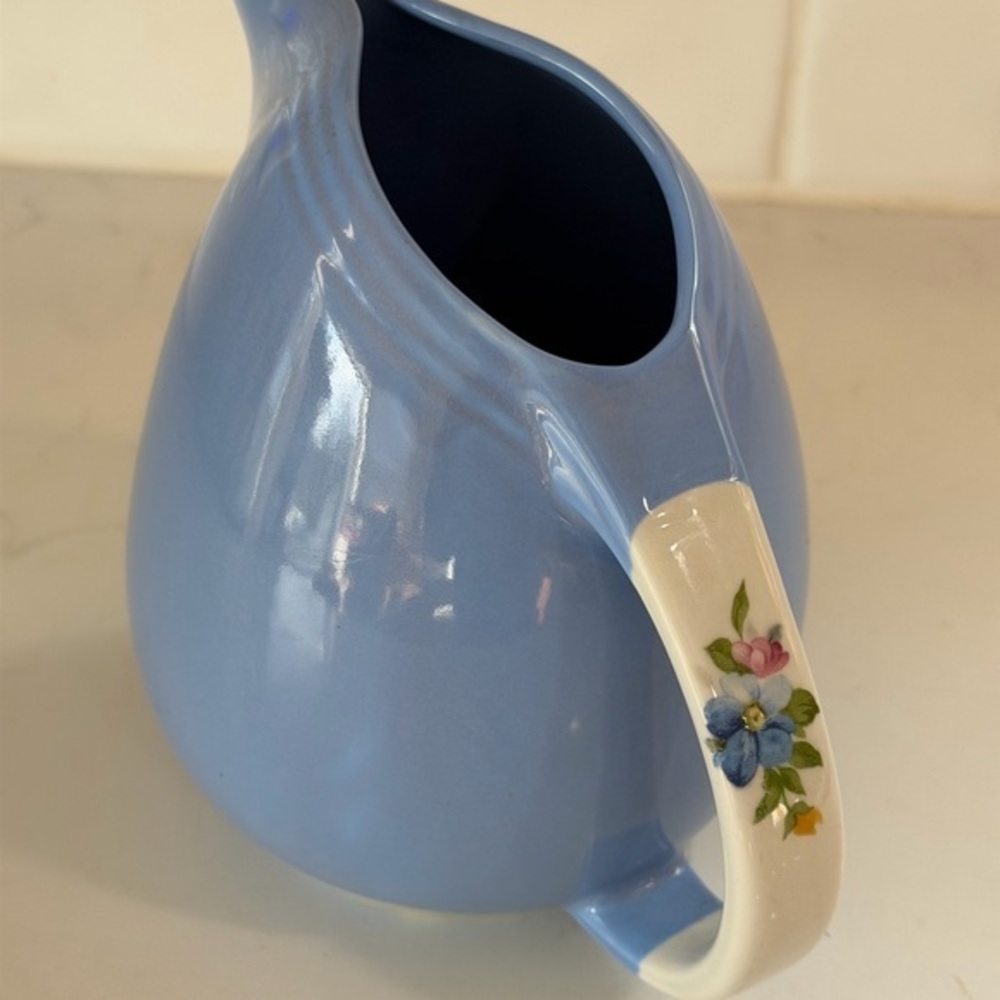 Vintage Art Deco Hall Rose Parade Potter Ceramic Pitcher 40s